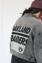 Load image into Gallery viewer, Oakland Raiders Denim Jacket