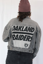 Load image into Gallery viewer, Oakland Raiders Denim Jacket