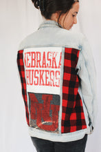 Load image into Gallery viewer, Nebraska Huskers Denim Jacket